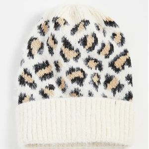 NEW Hat Attack Leopard Beanie